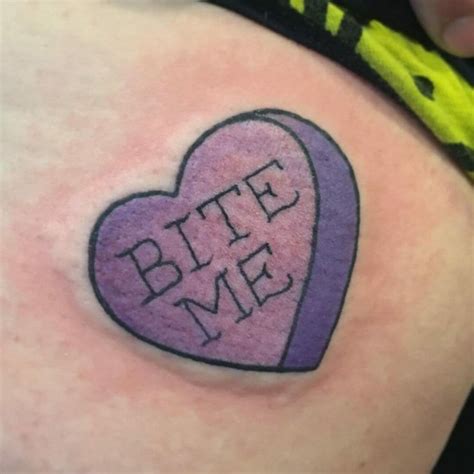 bite me butt tattoo|bite me tattoo .